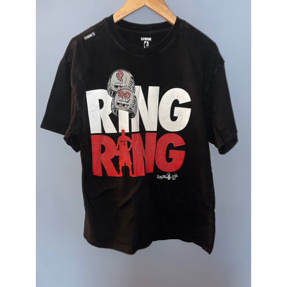 Miami Heat NBA Champions Ring Gang T Shirt Size L Black